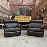 80s leather living room set