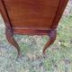 Wood and marble bedside table