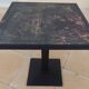 Vintage professional bistro table and its cast iron base