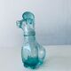 Carafe vintage en verre forme chien caniche