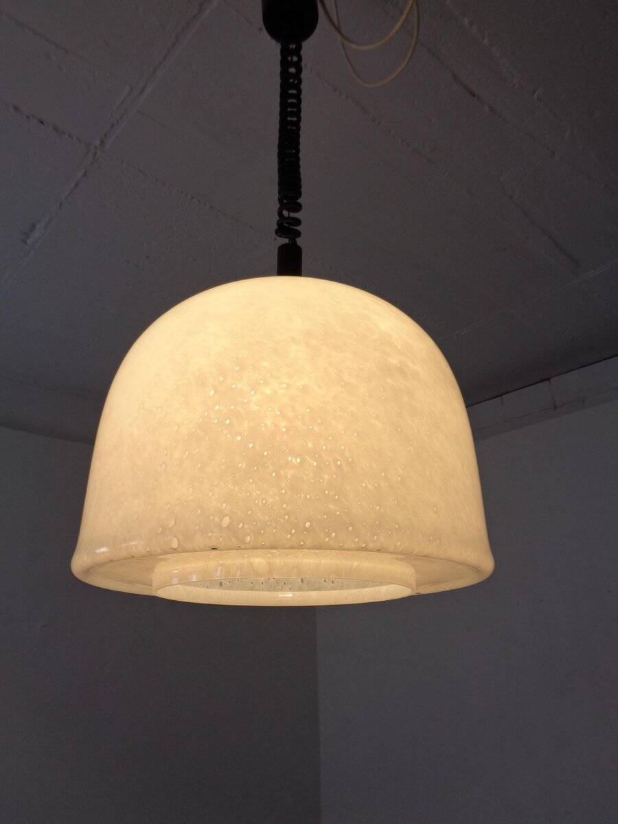 Glass ceiling lamp from Peill & Putzler, Germany, 1960s.