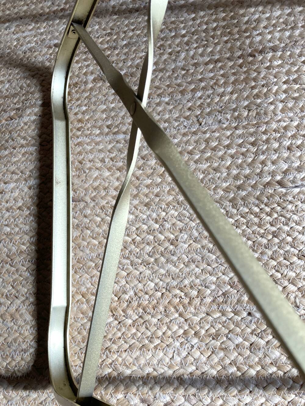 Folding Opera chair in gold-tone metal, 1970s