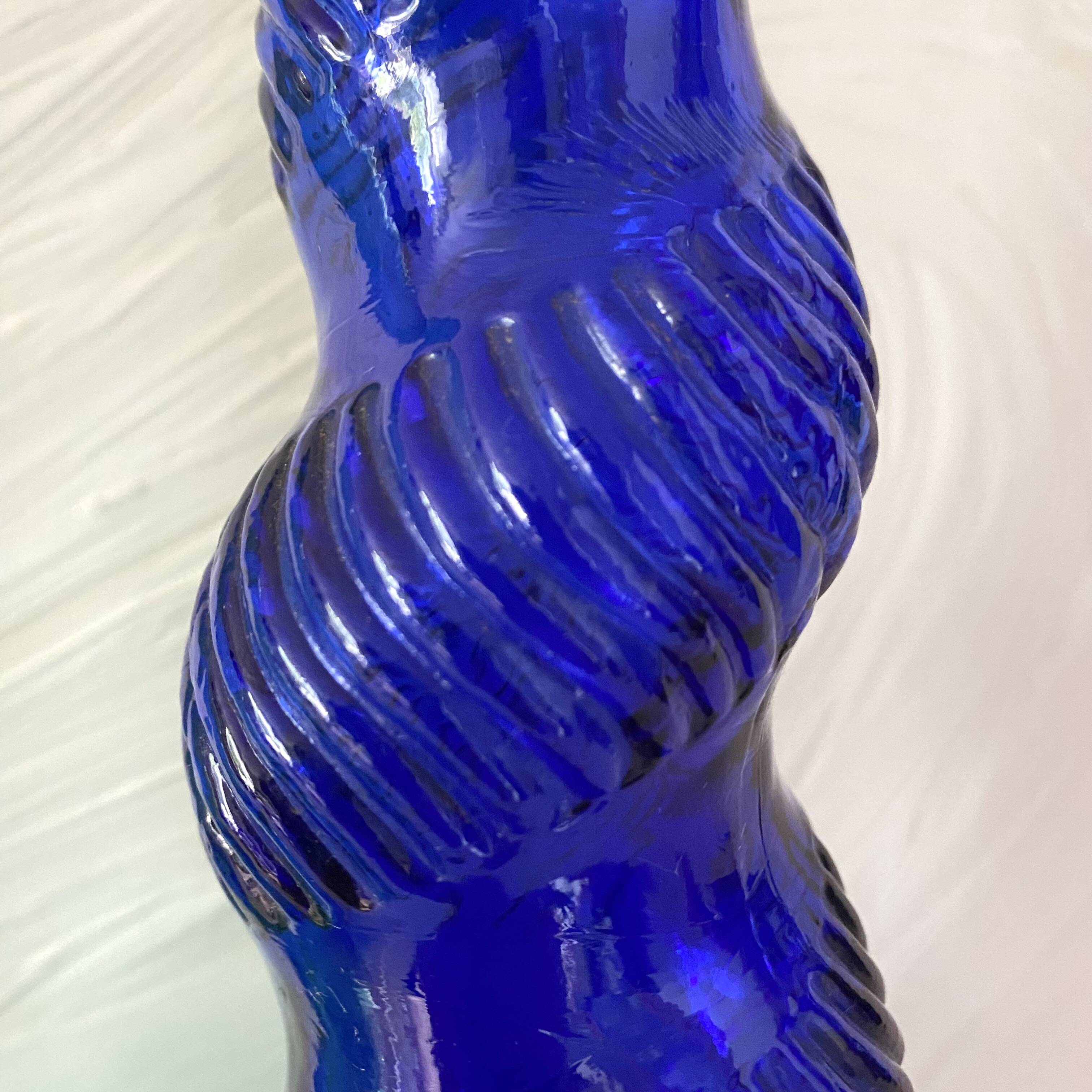 Vintage twisted Italian Empoli bottles