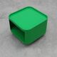 Green storage unit Kartell Model 4970 by Anna Castelli Ferrieri, Italy 1970s.