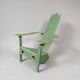 Spanish armchair in pine with recent decorative paint.