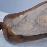 Fruit basket in olive tree sculpture Brutaliste