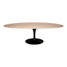 Oval dining table in clacatta marble by Eero Saarinen for Knoll - US - 2000's