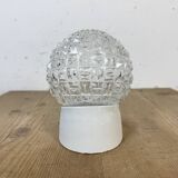 Vintage White Porcelain Wall Light, 1970s