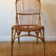 Chaise rotin vintage