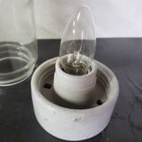 Glass and ceramic wall lamp