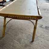 Vintage rattan table