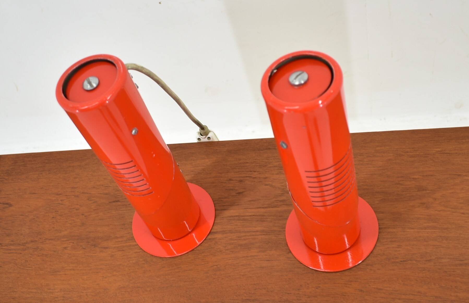 Space Age foldable table lamps from Szarvasi, 1960s