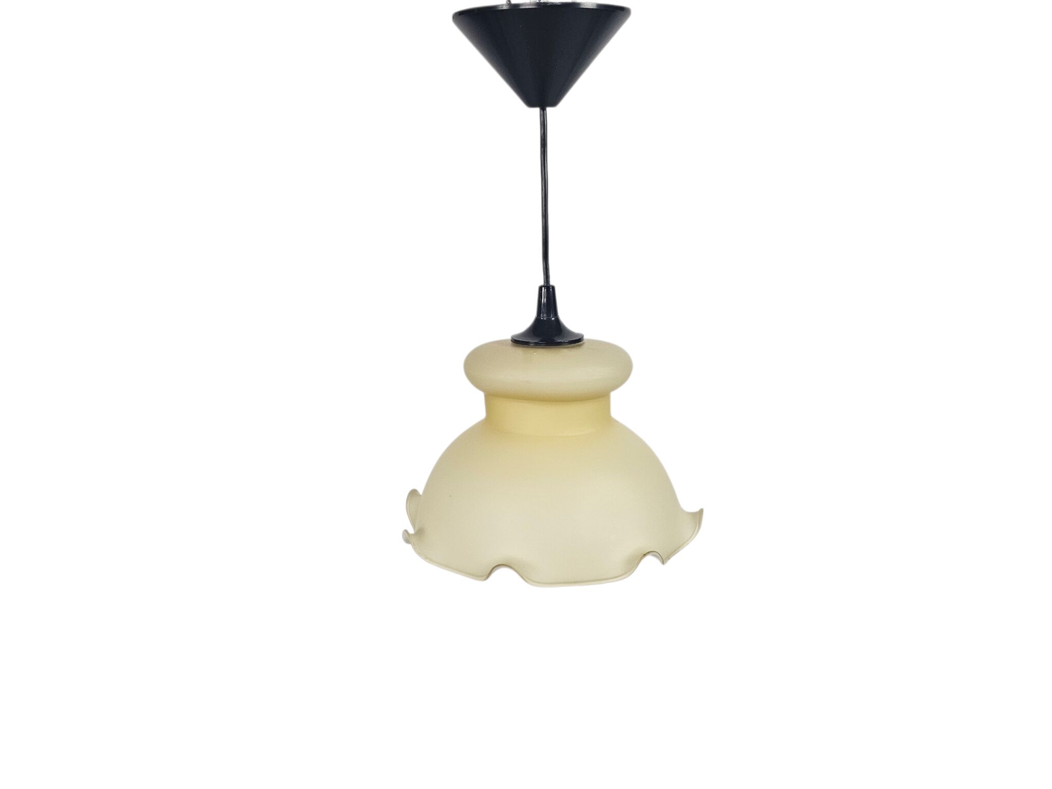 Art Deco style - opaline - goblet lamp - Italy - 1960s