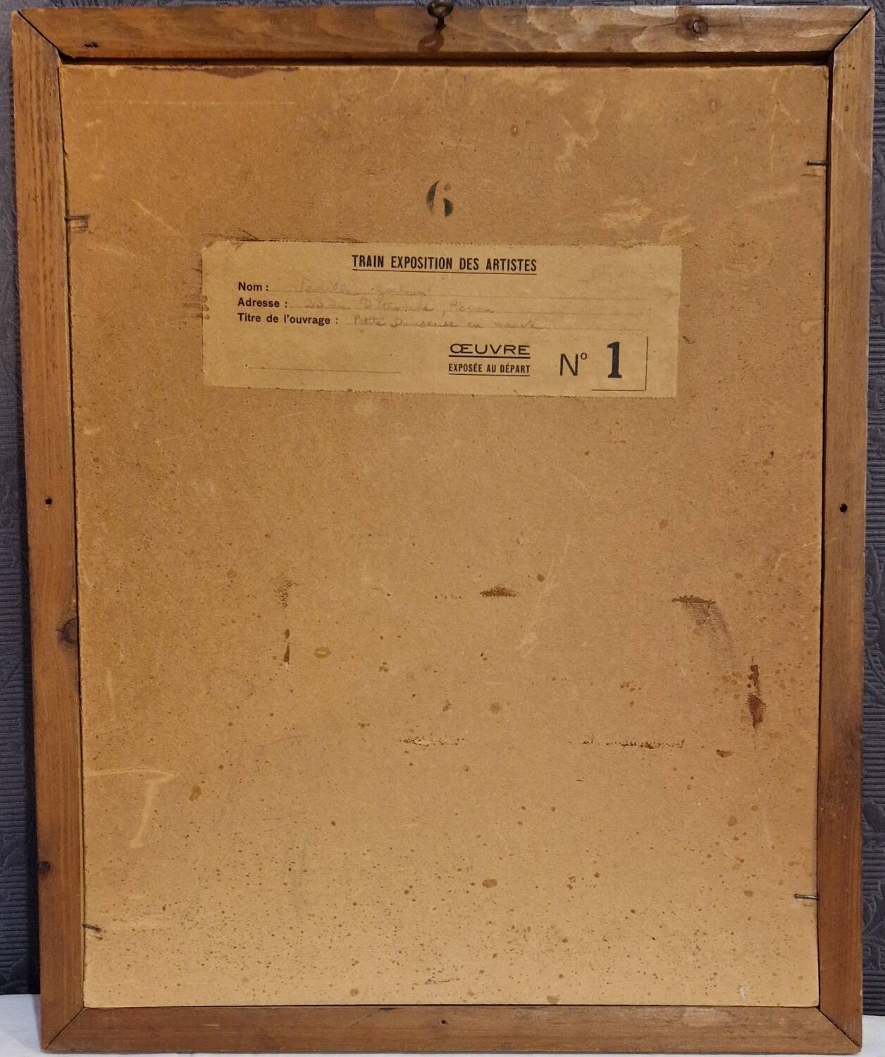 Painting of an Art Deco dancer by Gontran Sedille