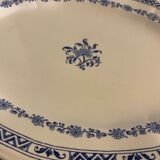 2 oval dishes serving in Gien 1900