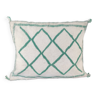 Coussin losange vert berbere