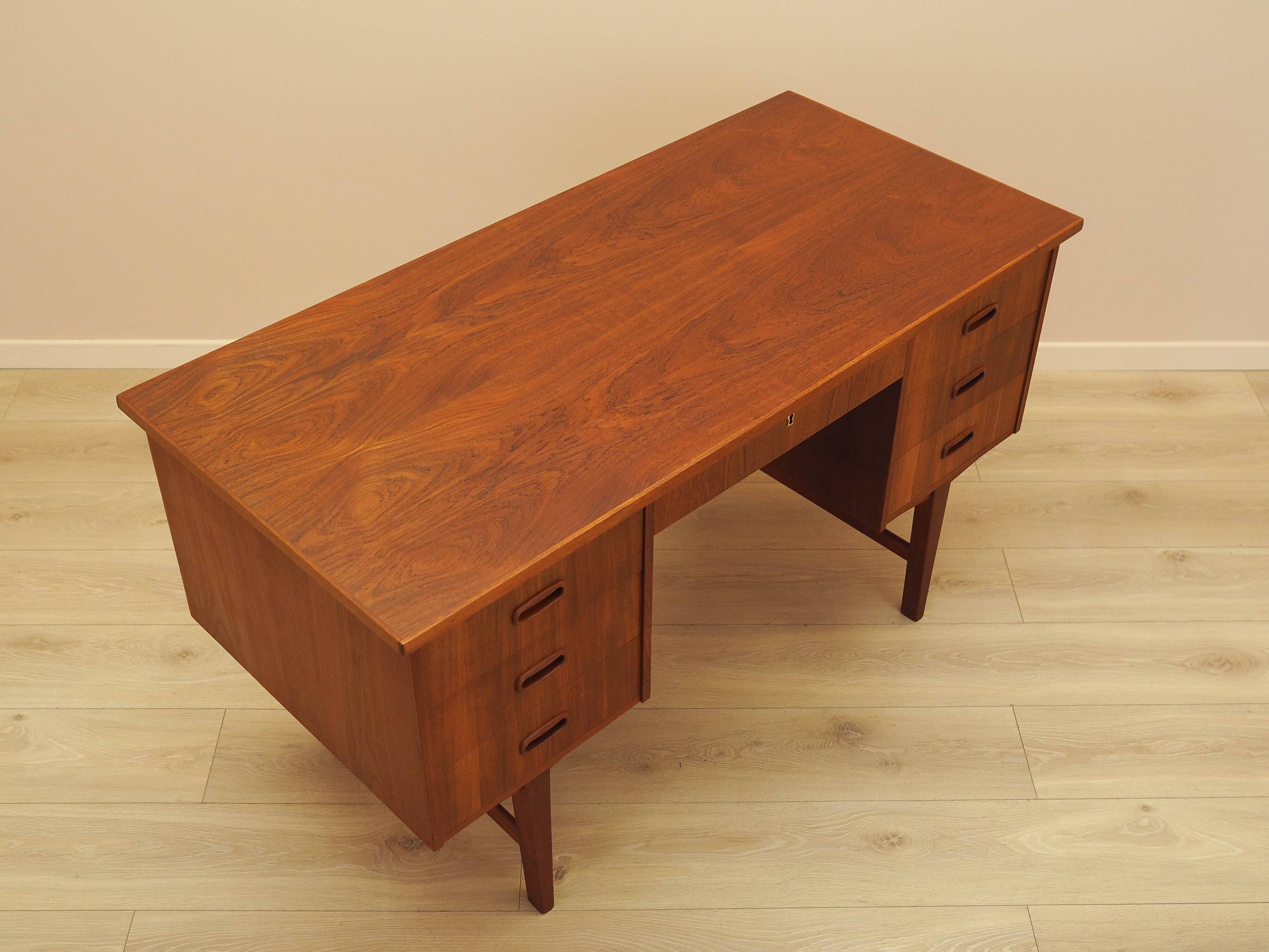 Teak desk, Danish design, 1970s, made in Denmark