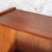 Vintage wooden furniture, Roger Landault shelf for ABC, 1950s.