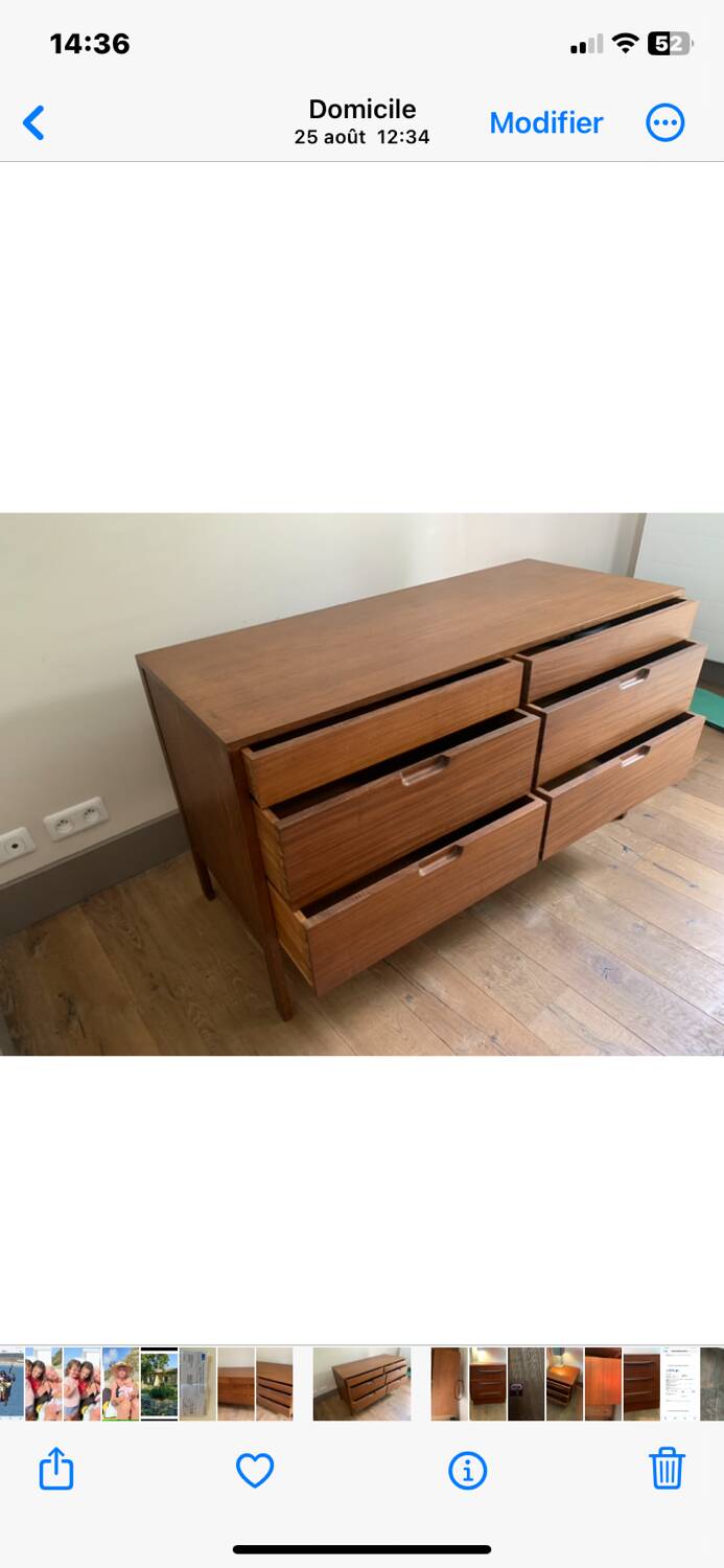 Scandinavian double chest of drawers