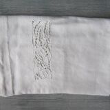 Antique embroidered tea tablecloth 78x78cm