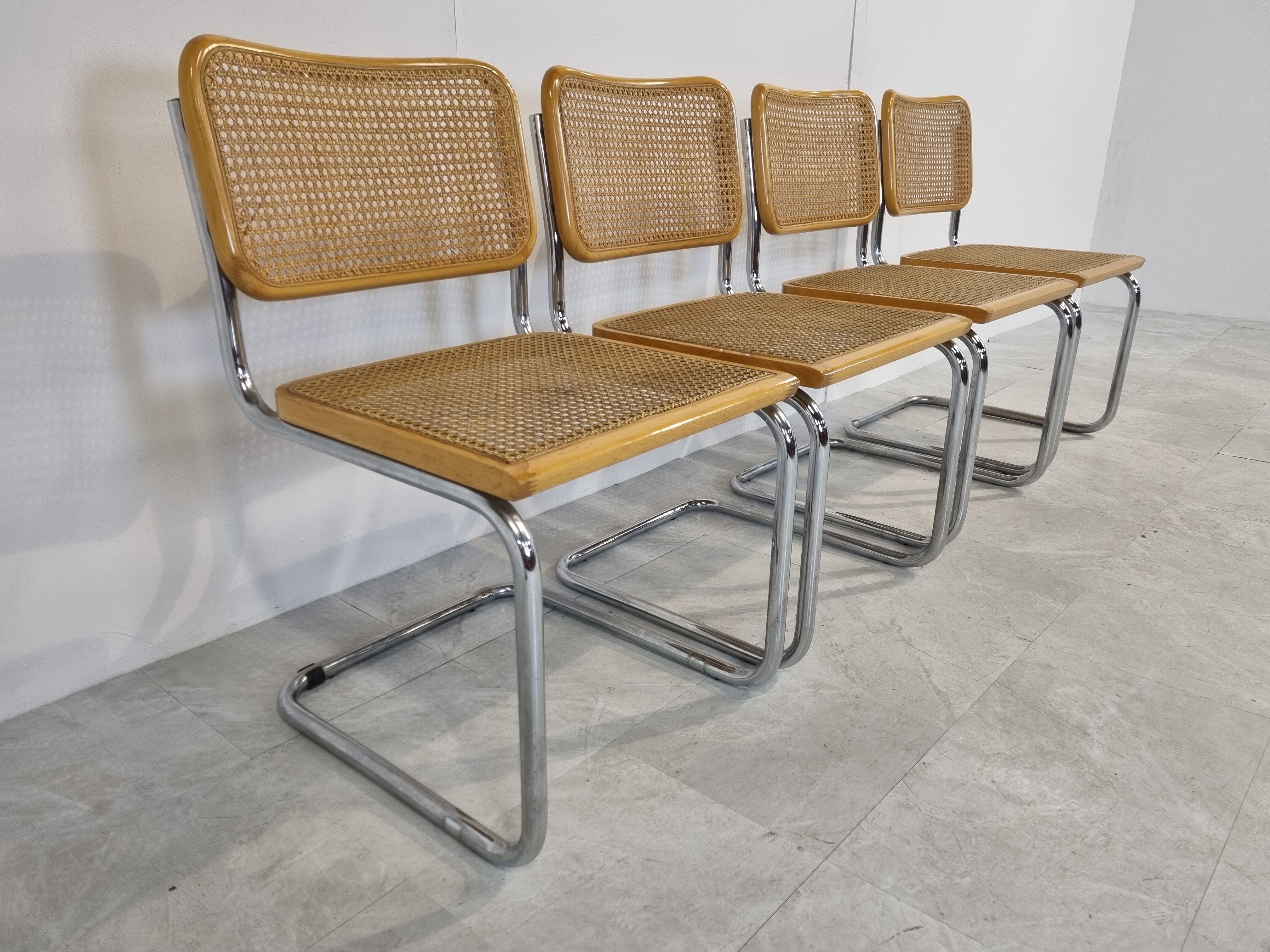 Marcel Breuer cesca dining chairs set of 4