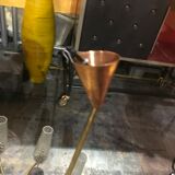 Vintage chandelier in glass and brass 1970