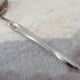 Christofle Duo 17cm silver plated metal lean fat ladle