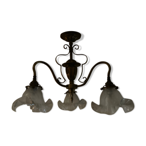lustre ancien en bronze