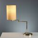 Vintage table lamp in metal and fabric, Italian design, 1980s.