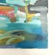 Oil on canvas port with sailing boats