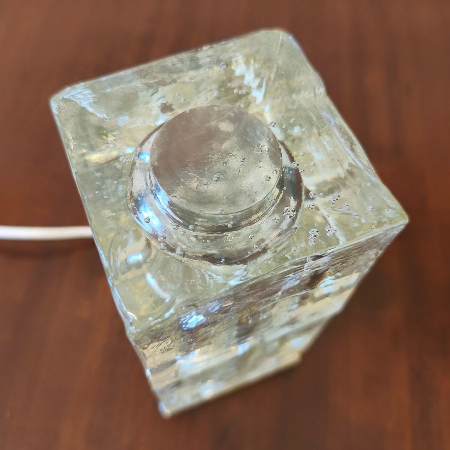 Murano glass table lamp, Poliarte, 1970