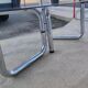 Table on top of glass and base in chromed metal around 1970 modular