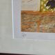Litographie originale Michel-Henry "Bouquet Rouge"