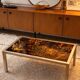 Vintage 1970s coffee table – chrome metal & enamelled tiles