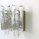 Pair of large Murano glass wall lights by Kalmar 'Fuente', Austria, 1960s.