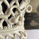 Jardinière ajourée en faïence de Langeais avec bac en zinc