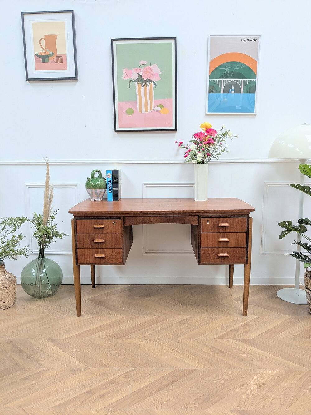 Bureau scandinave en teck