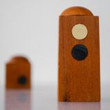 Set of Danish modernist teak salt and pepper shakers, set of 2.