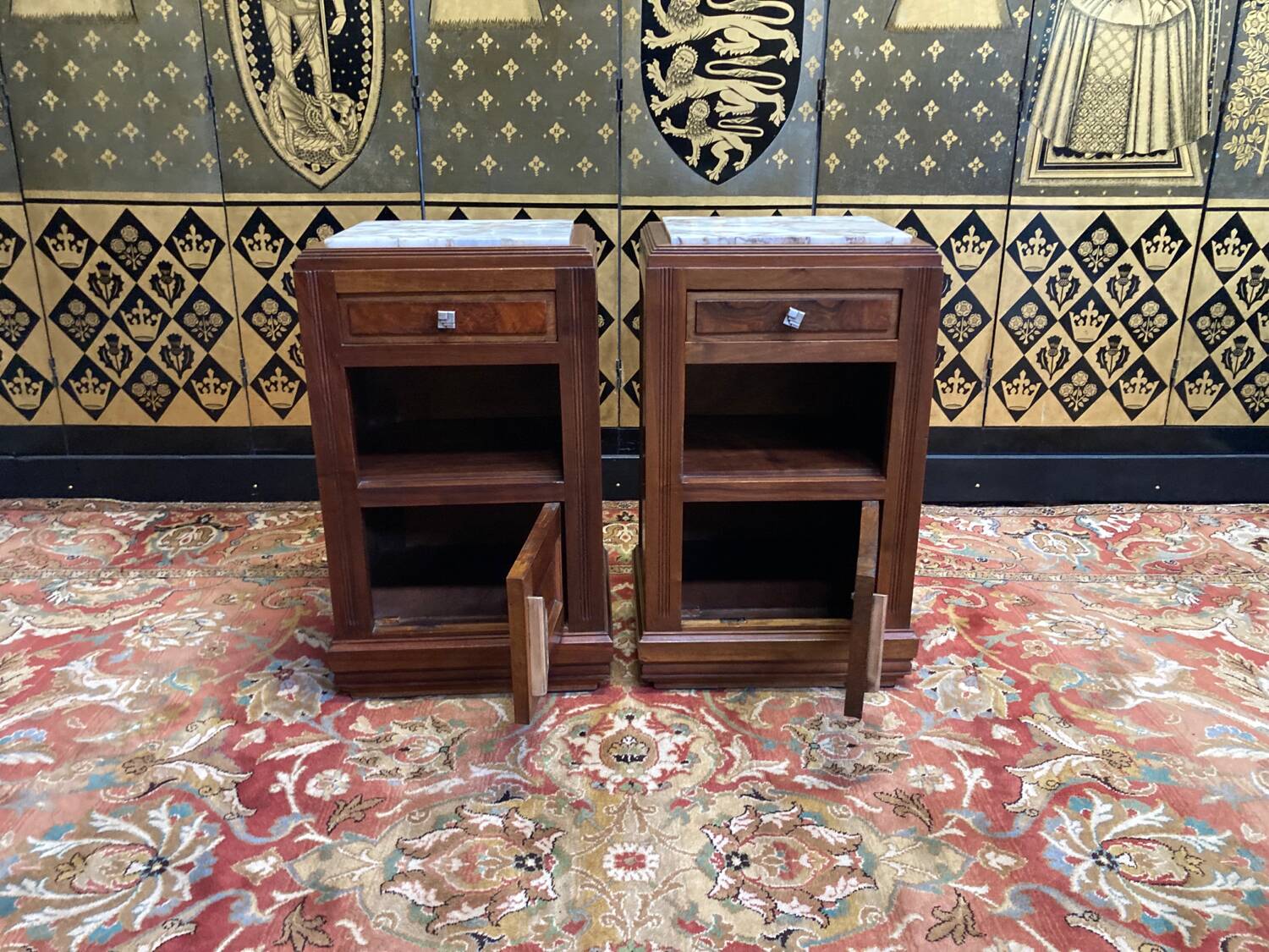 Paire de chevets art deco