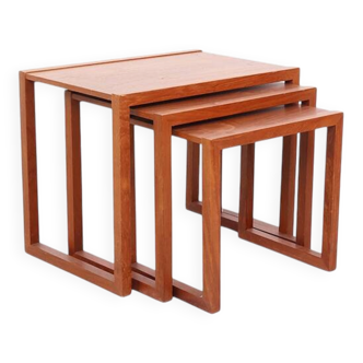Danish design teak nesting tables, 1970s