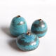 Trio of green miniature ceramics Antonio Lampecco