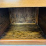 Pair of vintage Maison Regain elm bedside tables