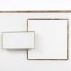 Geometric sideboard in glass and gilded brass. Contemporary Italian work.