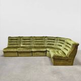 Vintage modular lounge sofa 'Forest velvet'