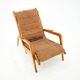 Fauteuil relax en chêne très rare des années 1960 de Jan Vanek, Tchécoslovaquie