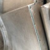 Noble wood designer furniture with a silver finish.