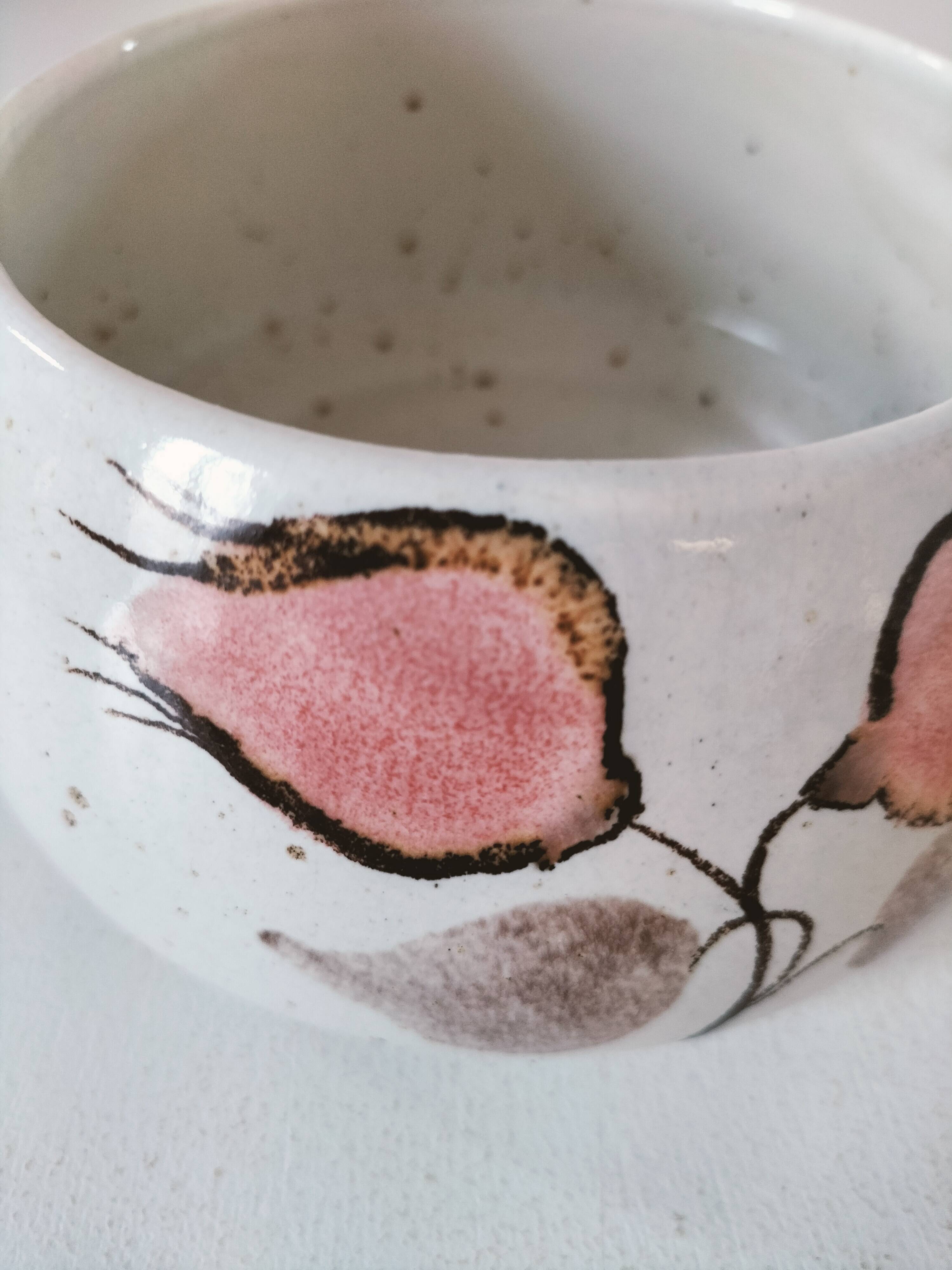 Vintage Salins soup bowl – Coppelia model – hand-decorated