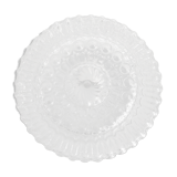 Round cast glass ceiling light