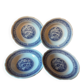 4 assiettes creuses en terre de fer