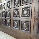 Brutalist sideboard attributed to De Coene 70s